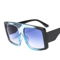 2020 Fashion Half Frame Sunglasses One Piece Lens Sunglasses Oversize Sunglasses